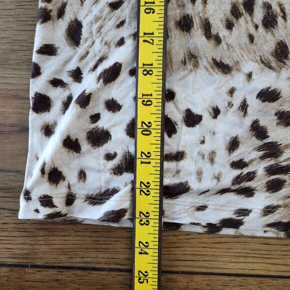 L’AGENCE Leopard Animal Print Fitted Tee | Size S - Picture 6 of 7